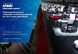 Performanta financiara a companiilor de leasing in perioada