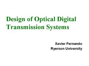 Coherent detection in optical communication Coherent detection in optical communication