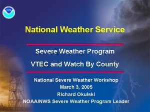 Nws vtec Nws vtec