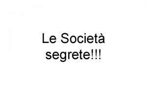 Simboli società segrete
