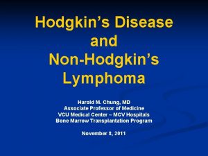 Hodgkin's lymphoma classification