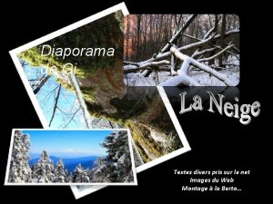 La neige papillonne