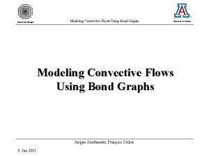 Universitt Stuttgart Modeling Convective Flows Using Bond Graphs