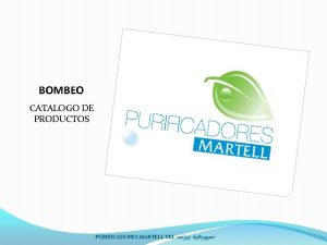 Purificadores martell