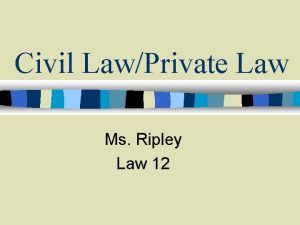 Ripley law Ripley law