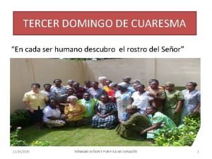 TERCER DOMINGO DE CUARESMA En cada ser humano