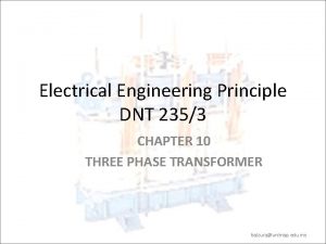 Electricial engineering chapter