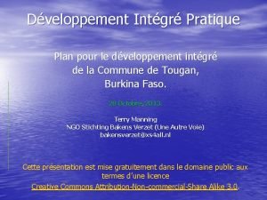 Dveloppement Intgr Pratique Plan pour le dveloppement intgr