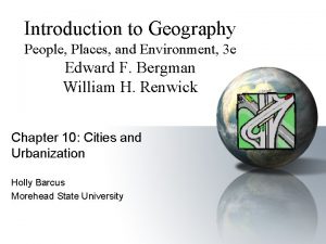 Introduction to Geography People Places and Environment 3