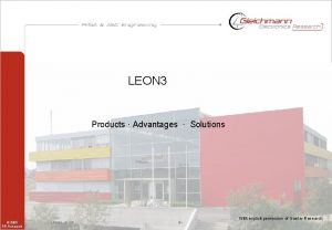 Leon 3 processor Leon 3 processor