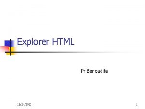 Explorer HTML Pr Benoudifa 11242020 1 Plan n