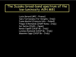 The Suzaku broadband spectrum of the lowluminosity AGN