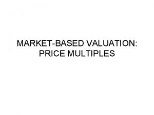 Justified price to earnings