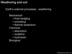 Venn diagram of chemical and mechanical weathering Venn diagram of chemical and mechanical weathering