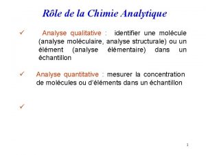 Analyse qualitative chimie