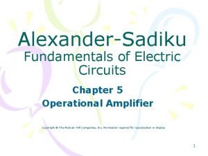 AlexanderSadiku Fundamentals of Electric Circuits Chapter 5 Operational