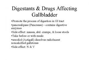 Digestants drugs