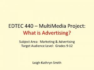 Advertising media project