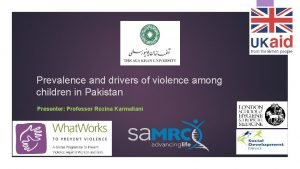 Prevalence and drivers of violence among children in