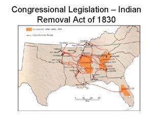 Congressional act of 1830