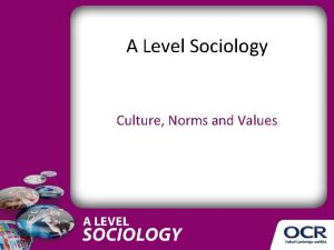Norms and values definition sociology