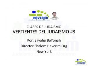 Clases de judaismo