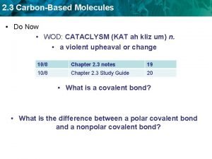 Carbonbased molecules in