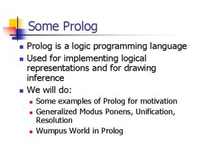 Prolog Prolog