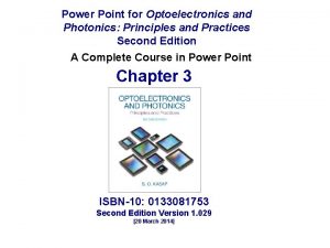 Optoelectronics and photonics chapter 3 solution