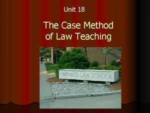 Casebook method