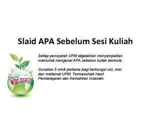 Pensyarah upm