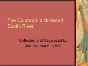 Is the colorado river an exotic stream