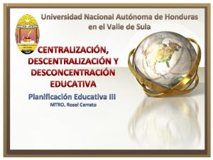 Universidad Nacional Autnoma de Honduras en el Valle