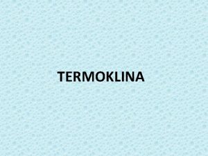 Termoklina