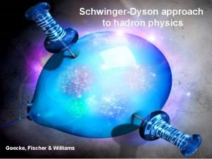 SchwingerDyson approach to hadron physics Goecke Fischer Williams