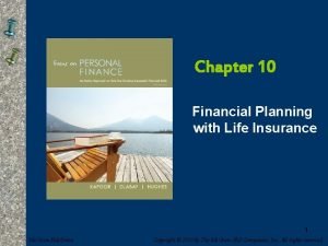 Chapter 10 financial planning with life insurance
