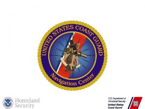 Us coast guard navigation center Us coast guard navigation center