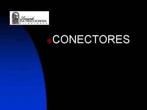 Conectores continuativos