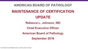 American board of pathology moc