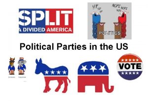 Political Parties in the US Political Parties Political