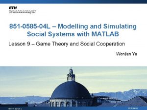 851 0585 04 L Modelling and Simulating Social