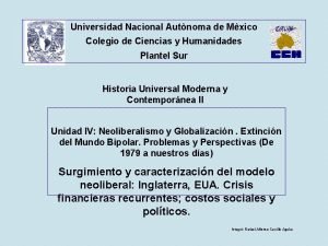 Universidad Nacional Autnoma de Mxico Colegio de Ciencias