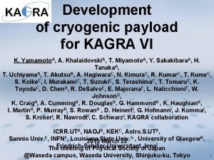 Development of cryogenic payload for KAGRA VI K