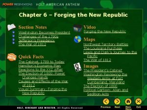 Chapter 6 the new republic