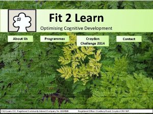 Fit to learn