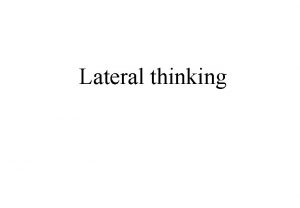 Vertical vs lateral thinking memes Vertical vs lateral thinking memes