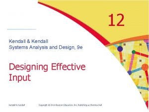 System analysis and design kendall