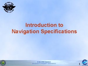 Pbn navigation specification