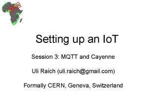 Cayenne mqtt