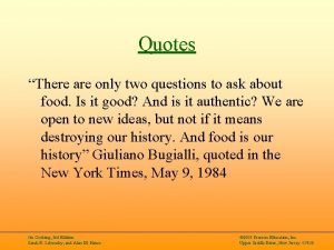 Food presentation quotes